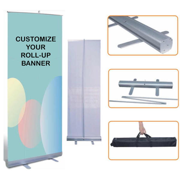 roll up banner size